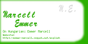 marcell emmer business card